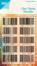 Clear stamps - barcodes