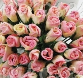 Tiny Rose Buds - Pink Cream