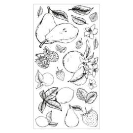 Sizzix Clear Stamps Botanical Fruit (666611)