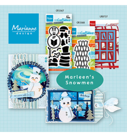 Marianne D Craftable - CR1567 - Snowman by Marleen