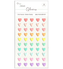 Pure & Simple - PS-GLOS-001 - Mini Hearts, Cotton Candy