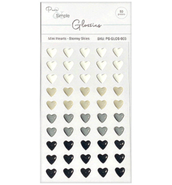 Pure & Simple - PS-GLOS-003 - Mini Hearts, Stormy Skies