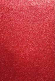 EVA foam vellen 2mm 22x30cm 5 st Rood glitter 12315-1534