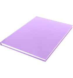 15583 - Dummyboek, blanco hard cover, violet pastel