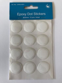 Epoxy DOT-stickers 25 mm 12st 12445-4501