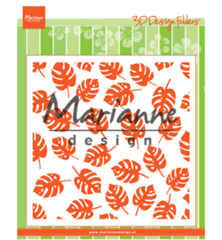 Marianne D Embossing 3D Design Folder  DF3449 - Tropical leaves