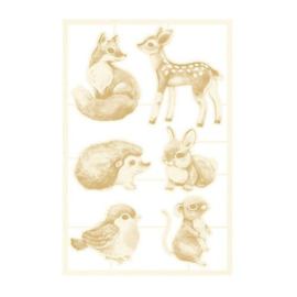 Piatek13 - Chipboard embellishments Forest tea party 01 P13-FOR-43