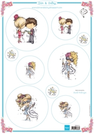 Card Topper Don & Daisy - Let`s party - DDK3215