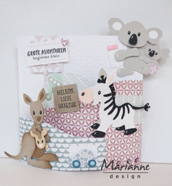 Marianne D Collectable COL1447 - Eline's zebra & donkey
