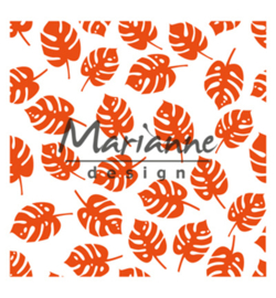 Marianne D Embossing 3D Design Folder  DF3449 - Tropical leaves