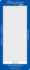 Stickers - Starform - Lijnen - 1149 - Glitter transparant Zilver