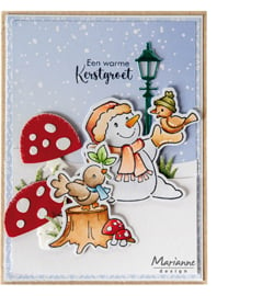 Marianne Design - EC0204 - Eline's Animals - Snowman & Bird