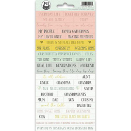 Piatek13 - Sticker sheet We are family 01 P13-FAM-11 10,5x23cm