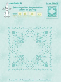 LeCrea - Curlicue Embossing folder 35.0690