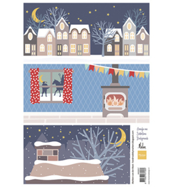 Marianne Design - Knipvel - AK0097 - Avondje van Sinterklaas by Marleen
