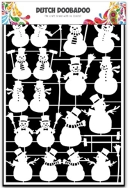 Dutch Doobadoo - Dutch Paper Art - Snowman