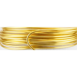 Aluminium wire 0,8mm 15m light gold