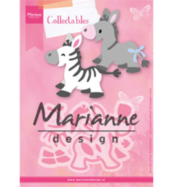 Marianne D Collectable COL1447 - Eline's zebra & donkey