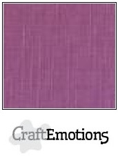 CraftEmotions linnenkarton purper 30,5x30,5cm