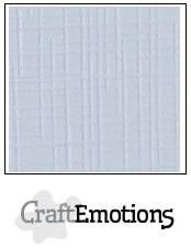 CraftEmotions linnenkarton klassiek wit 27x13,5cm 250gr