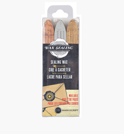 MSH7633GSB - Gold, Silver & Bronze - Sealing Wax with Wick