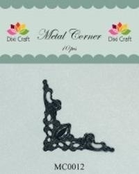 Dixi Craft Metal Corner 42x42 mm zwart - MC0012
