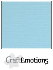 CraftEmotions linnenkarton lichtblauw 30,5x30,5cm