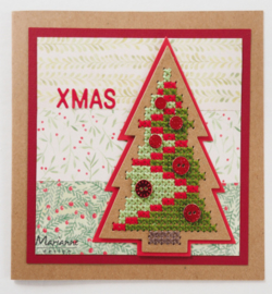 Marianne D Craftable CR1481 - Cross Stitch Christmas Tree