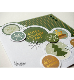 Marianne Design - CA3194 - Kerstgroetjes by Marleen