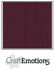 CraftEmotions linnenkarton burgundy 27x13,5cm 250gr