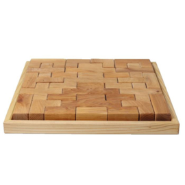 Grimm's Houten bouwset trap naturel