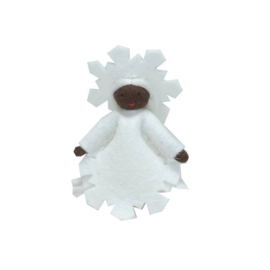 Sneeuwkristal meisje *4, hangviltpopje