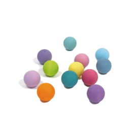 Grimm's Kleine houten ballen 12 stuks pastel