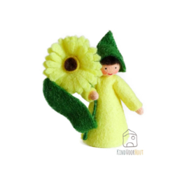 Gele Calendula Viltpopje *3