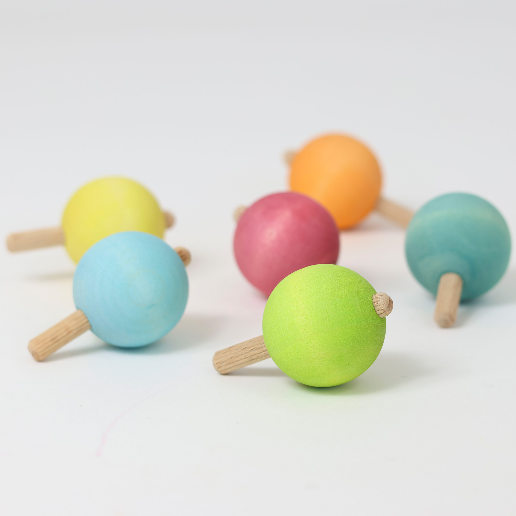 Grimms Pastel tollen - Set van 6