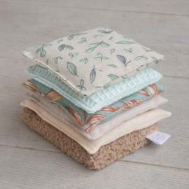 Sensorische pittenzakjes 6 stuks - Dusty Green