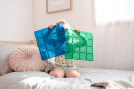 Connetix Basisplaten Blauw/Groen 2 stuks