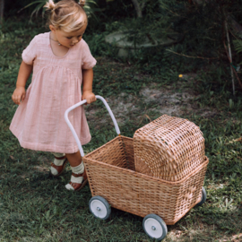 Rotan Kinderwagen Naturel, Olliella