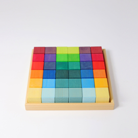 Grimm's Regenboog Mozaiek blokken 36 stuks