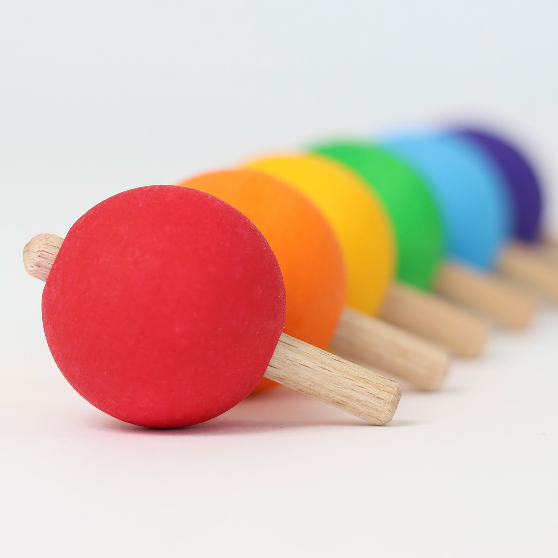 Grimms Regenboog tollen - set van 6