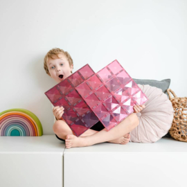 Connetix Basisplaten Roze 2 stuks