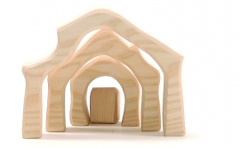 Kerststal 4-delig Mini, Ostheimer