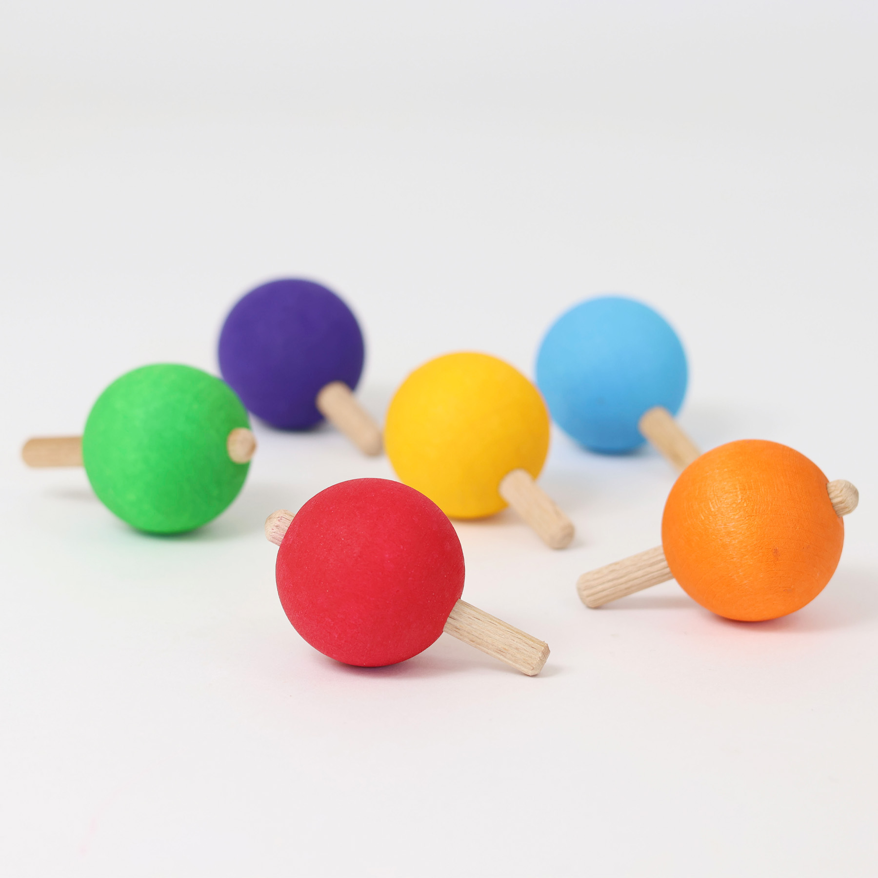 Grimms Regenboog tollen - set van 6