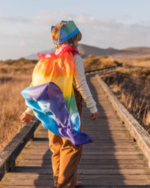 Regenboog cape, Sarah's silks