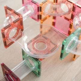 Connetix Pastel Knikkerbaan uitbreidingsset 80 stuks