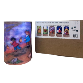 5 Lichtkaarten Holidays van Wolfeetje