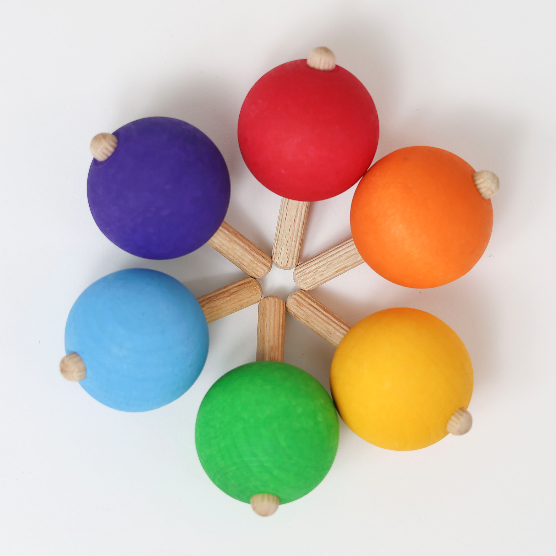 Grimms Regenboog tollen - set van 6