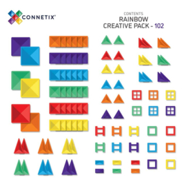 Connetix Regenboog Creative Pack-102 stuks