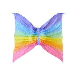 Regenboog speelzijde vleugels, Sarah's silks