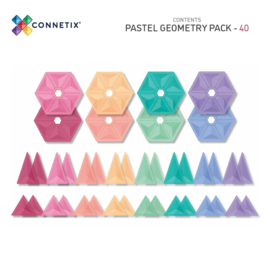 Connetix Pastel Geometrie 40 stuks
